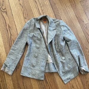 Tory Burch gold metallic jacket